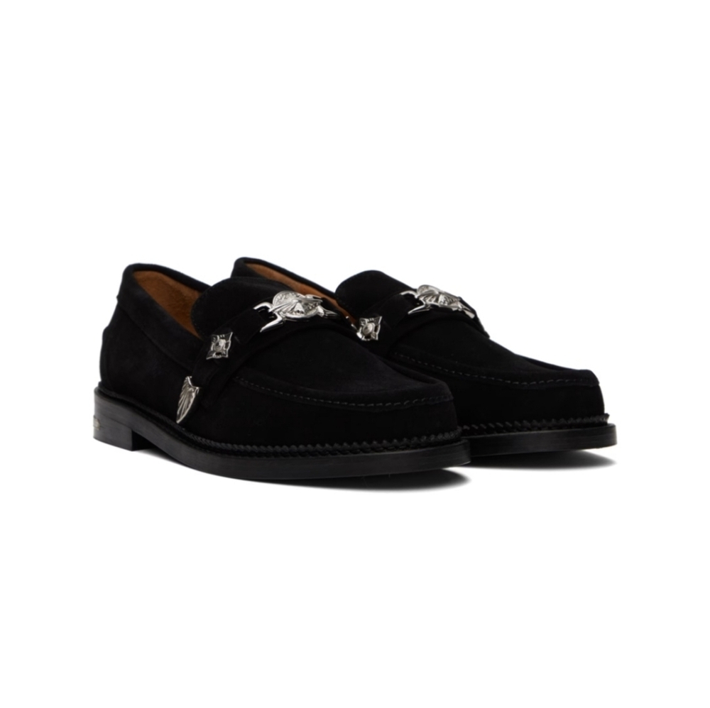 Black Suede Loafers - Picture 4 of 6